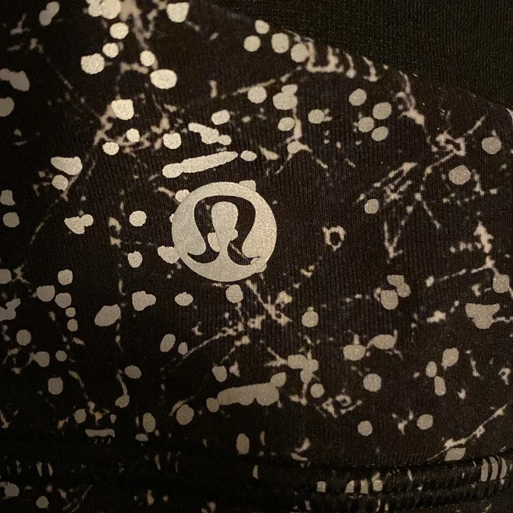 Lululemon Reflective Black and White Speckled Sports Bra - Picture 5 of 6